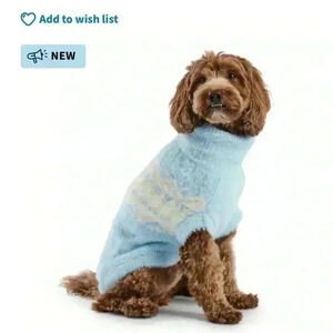 GF Pet Fuzzy Blue  Sweater